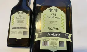 Dwie butelki oleju z ostropestu, 100ml i 500ml, tłoczone na zimno, niefiltrowane, 100% naturalne. Poznaj olej z ostropestu właściwości!