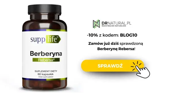 Suplement diety Berberyna Rebersa. Zastanawiasz się nad berberyna skutki uboczne? Sprawdź ofertę i zamów!