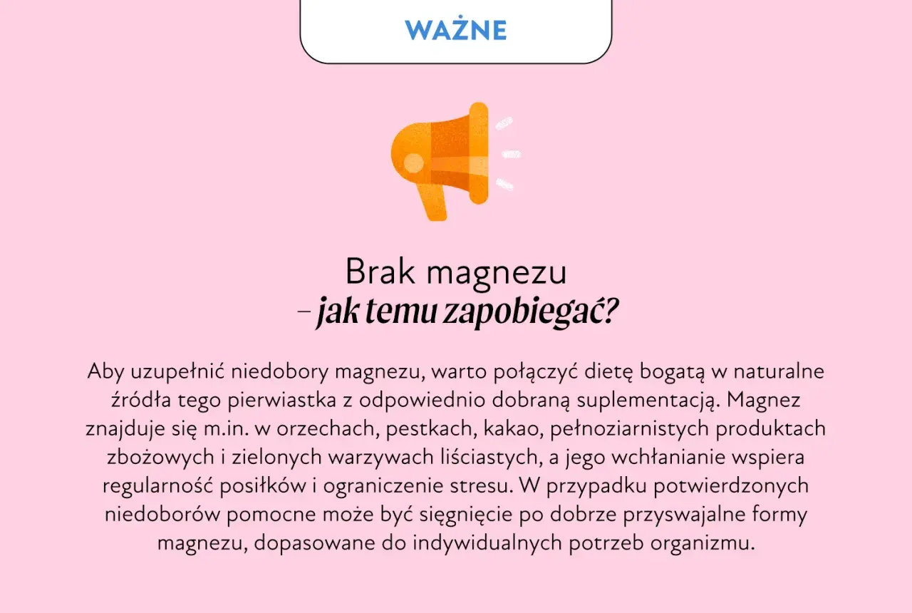 Brak magnezu w organizmie objawy: jak zapobiegać? Uzupełnij dietę, suplementuj magnez.