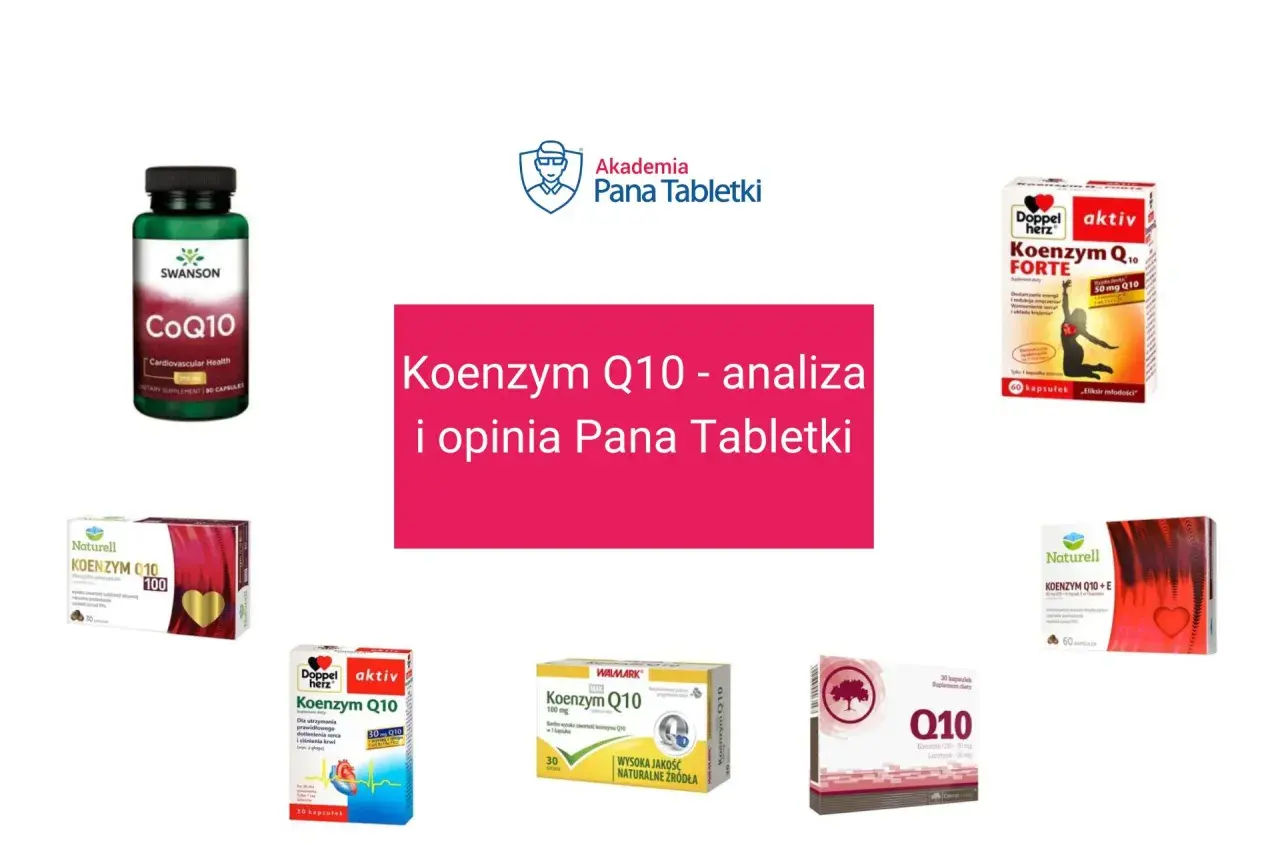 Różne suplementy z koenzymem Q10 na co wpływają, analizuje Pan Tabletki.
