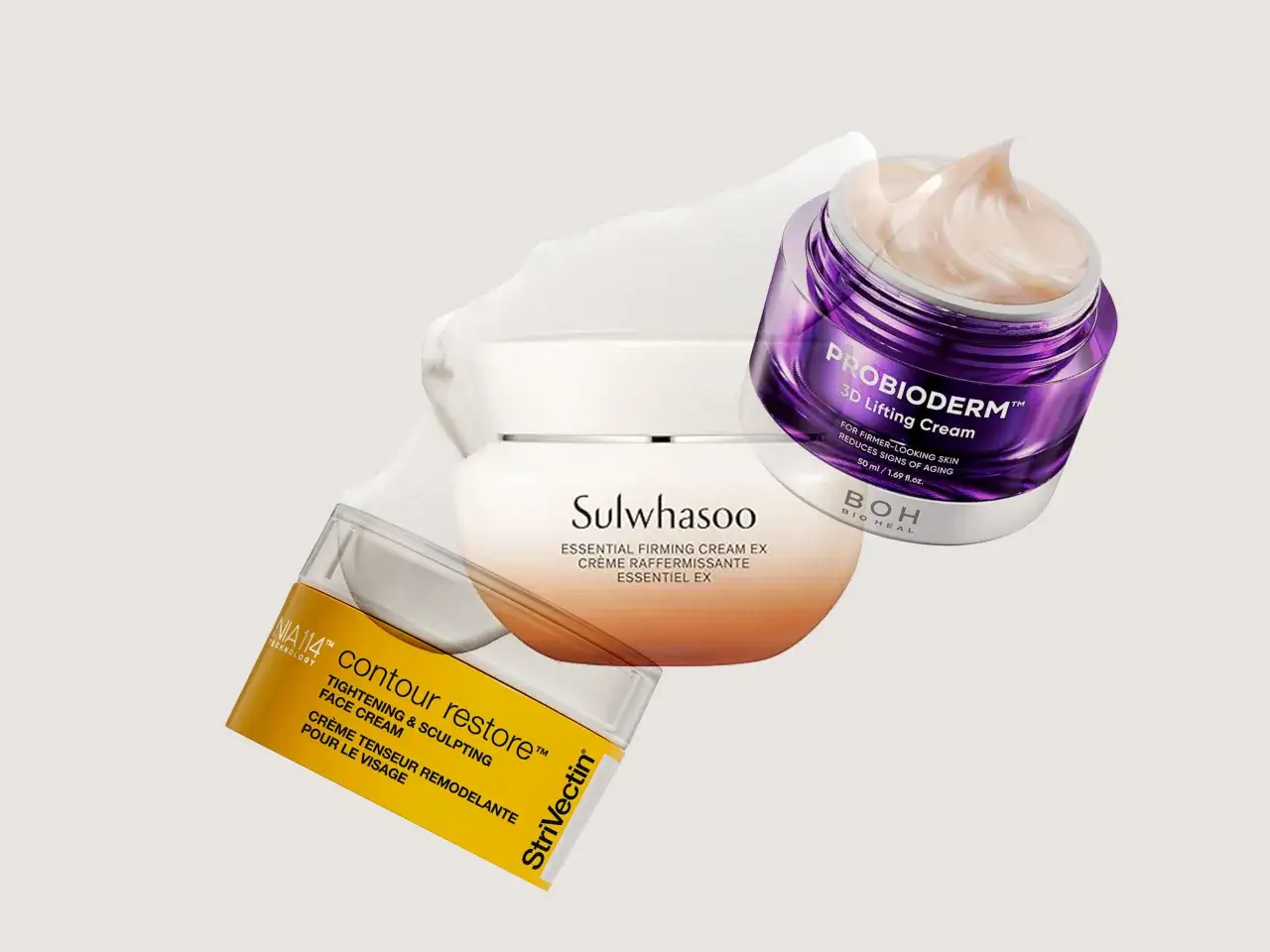 Kremy do twarzy: StriVectin, Sulwhasoo i Probioderm. Poznaj sposoby, jak ujędrnić skórę dzięki tym produktom.