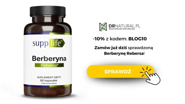 Suplement diety Berberyna Rebersa. Zastanawiasz się nad berberyna skutki uboczne? Sprawdź ofertę i zamów!